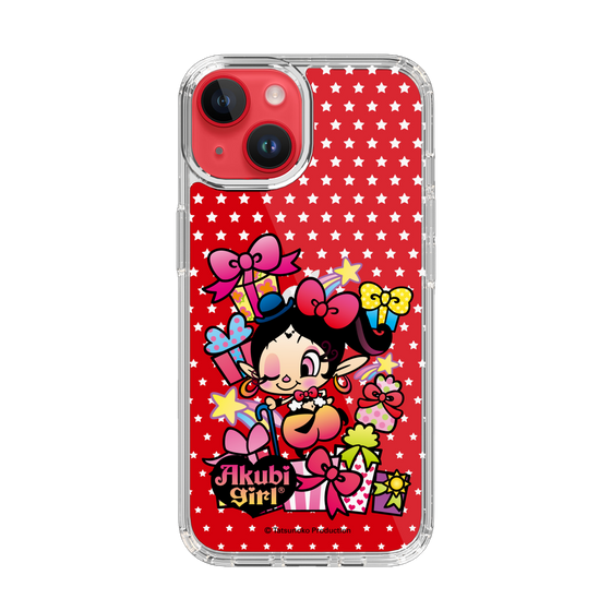 スリムプロテクションケース［ アクビガール - プレゼントリボン ］