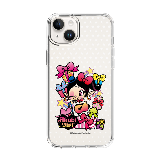 スリムプロテクションケース［ アクビガール - プレゼントリボン ］