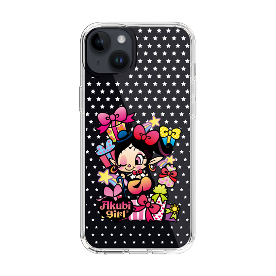 スリムプロテクションケース［ アクビガール - プレゼントリボン ］