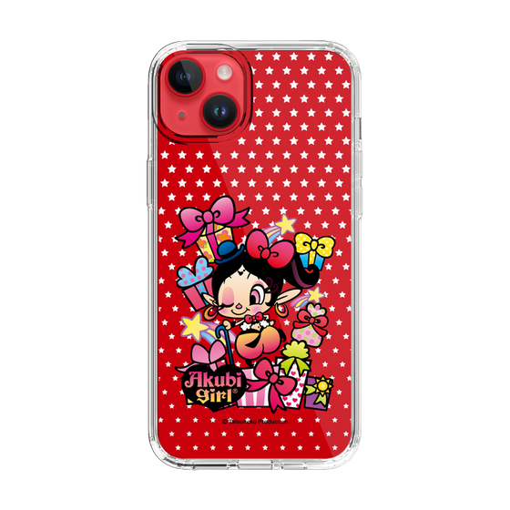 スリムプロテクションケース［ アクビガール - プレゼントリボン ］