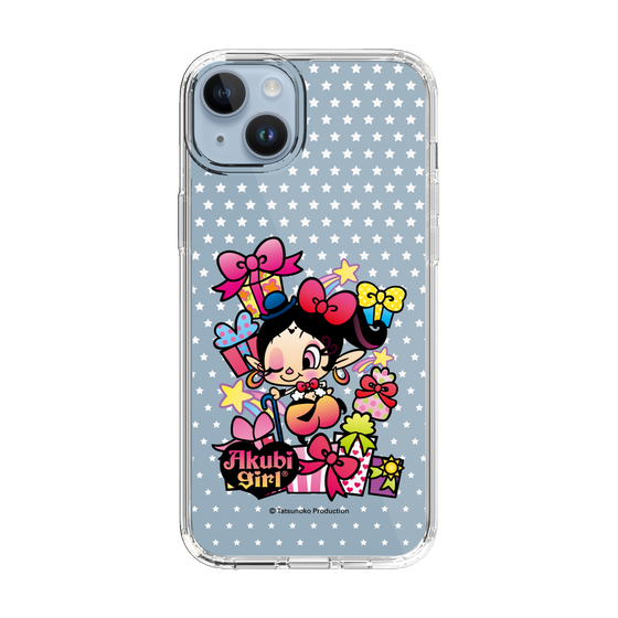 スリムプロテクションケース［ アクビガール - プレゼントリボン ］