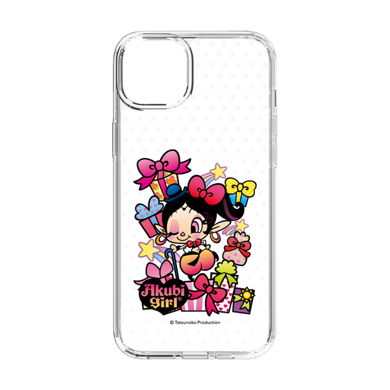 スリムプロテクションケース［ アクビガール - プレゼントリボン ］
