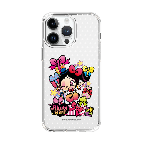スリムプロテクションケース［ アクビガール - プレゼントリボン ］