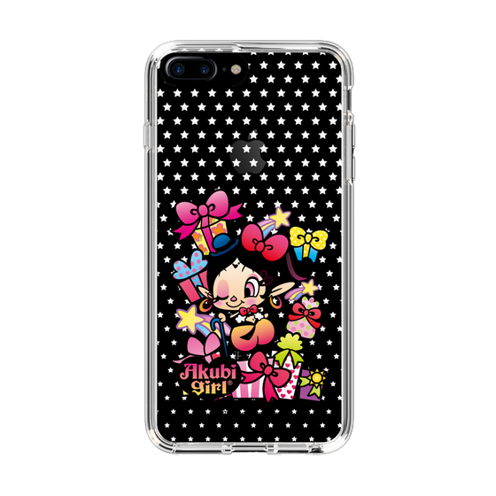 スリムプロテクションケース［ アクビガール - プレゼントリボン ］