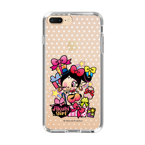 スリムプロテクションケース［ アクビガール - プレゼントリボン ］