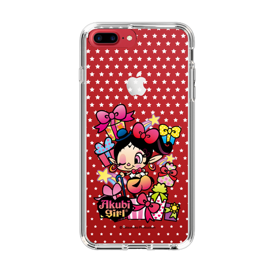 スリムプロテクションケース［ アクビガール - プレゼントリボン ］