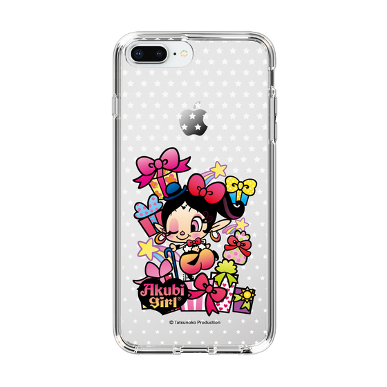スリムプロテクションケース［ アクビガール - プレゼントリボン ］