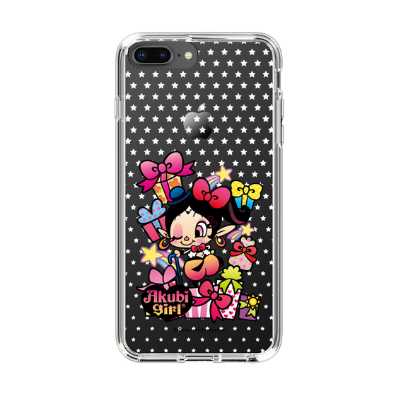 スリムプロテクションケース［ アクビガール - プレゼントリボン ］