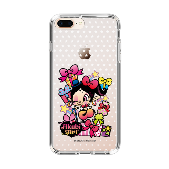 スリムプロテクションケース［ アクビガール - プレゼントリボン ］