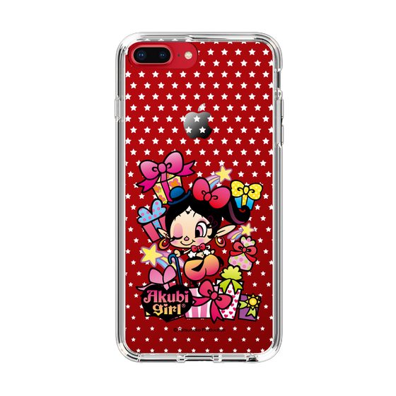スリムプロテクションケース［ アクビガール - プレゼントリボン ］
