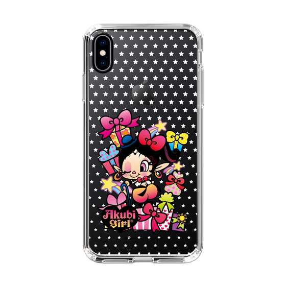 スリムプロテクションケース［ アクビガール - プレゼントリボン ］
