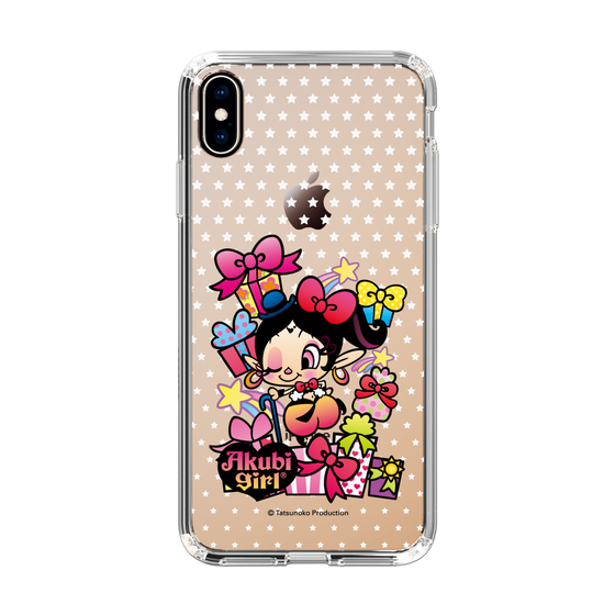 スリムプロテクションケース［ アクビガール - プレゼントリボン ］