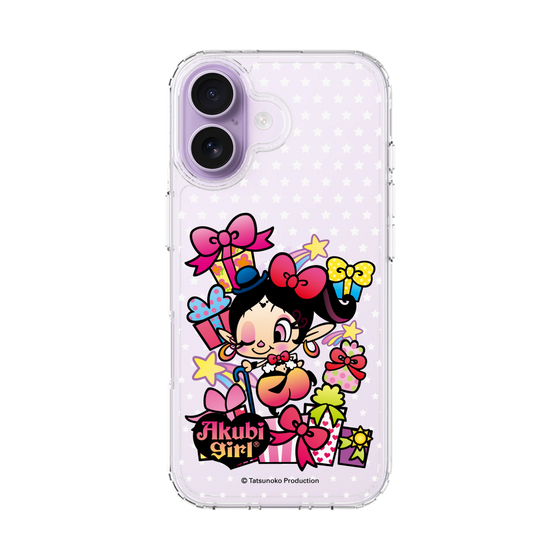 スリムプロテクションケース［ アクビガール - プレゼントリボン ］