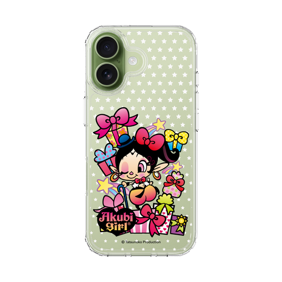 スリムプロテクションケース［ アクビガール - プレゼントリボン ］