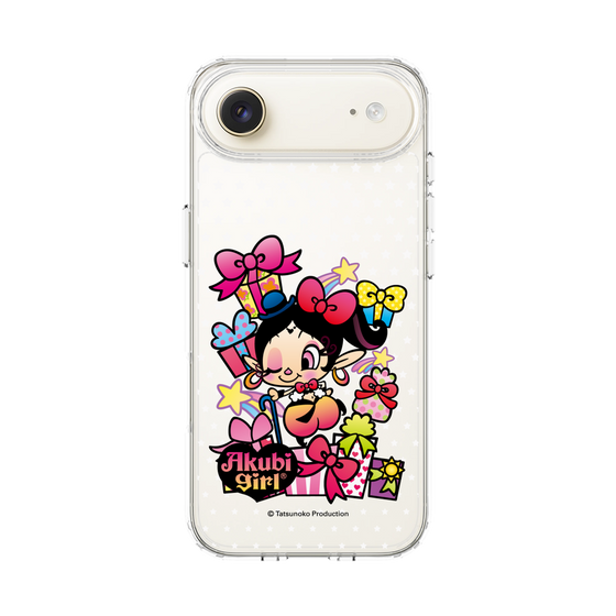 スリムプロテクションケース［ アクビガール - プレゼントリボン ］