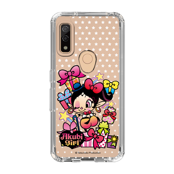 スリムプロテクションケース［ アクビガール - プレゼントリボン ］