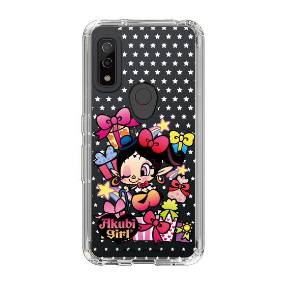 スリムプロテクションケース［ アクビガール - プレゼントリボン ］