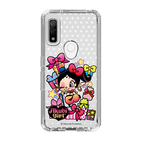 スリムプロテクションケース［ アクビガール - プレゼントリボン ］