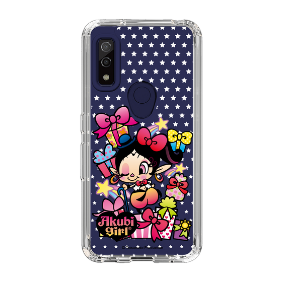 スリムプロテクションケース［ アクビガール - プレゼントリボン ］
