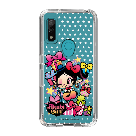 スリムプロテクションケース［ アクビガール - プレゼントリボン ］