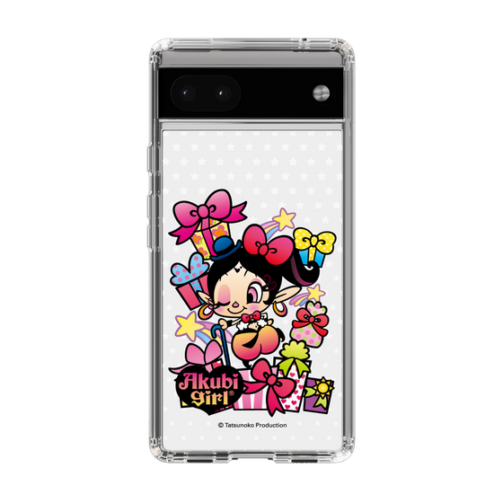 スリムプロテクションケース［ アクビガール - プレゼントリボン ］