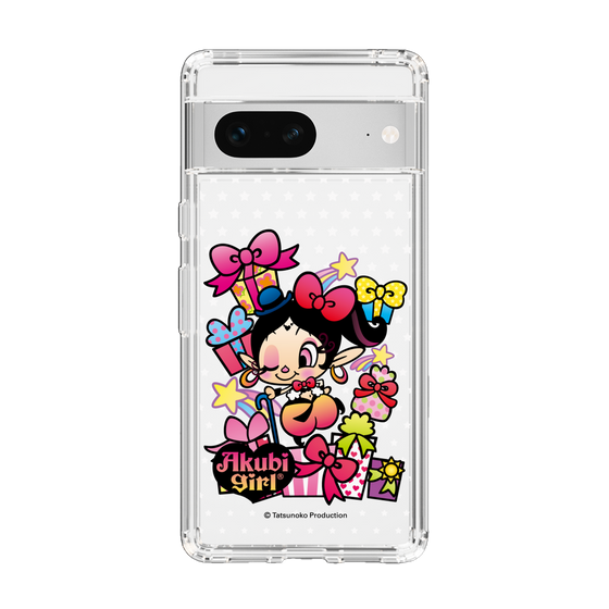 スリムプロテクションケース［ アクビガール - プレゼントリボン ］