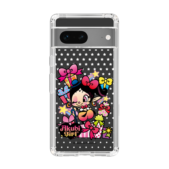 スリムプロテクションケース［ アクビガール - プレゼントリボン ］