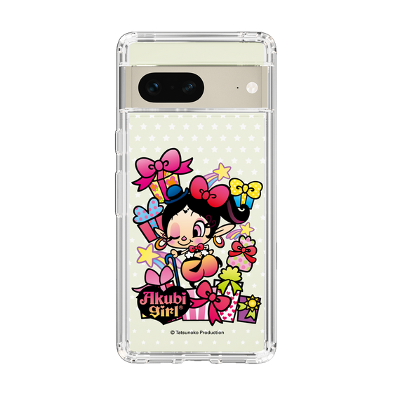 スリムプロテクションケース［ アクビガール - プレゼントリボン ］