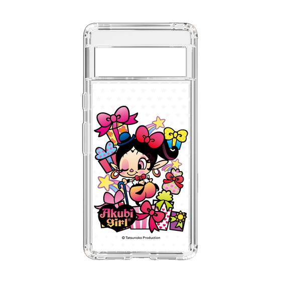 スリムプロテクションケース［ アクビガール - プレゼントリボン ］