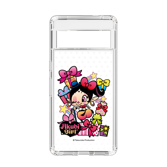 スリムプロテクションケース［ アクビガール - プレゼントリボン ］