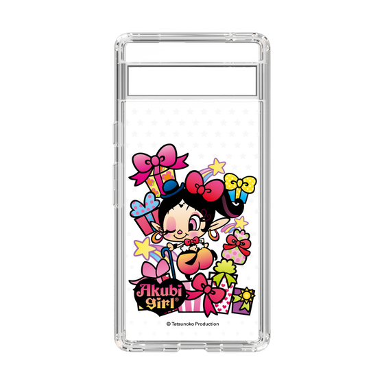 スリムプロテクションケース［ アクビガール - プレゼントリボン ］