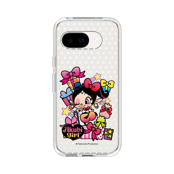 スリムプロテクションケース［ アクビガール - プレゼントリボン ］