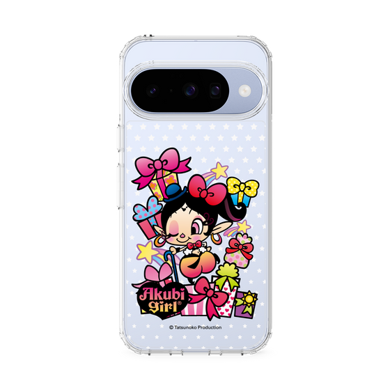 スリムプロテクションケース［ アクビガール - プレゼントリボン ］