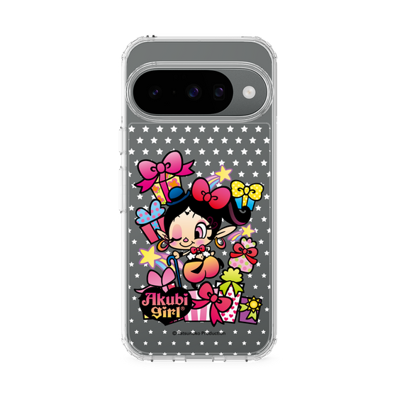 スリムプロテクションケース［ アクビガール - プレゼントリボン ］