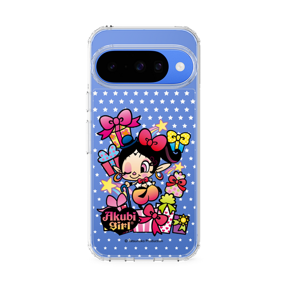 スリムプロテクションケース［ アクビガール - プレゼントリボン ］