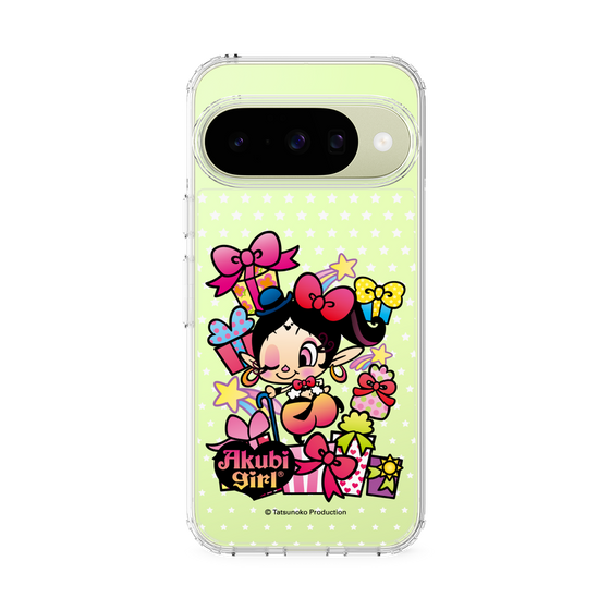 スリムプロテクションケース［ アクビガール - プレゼントリボン ］
