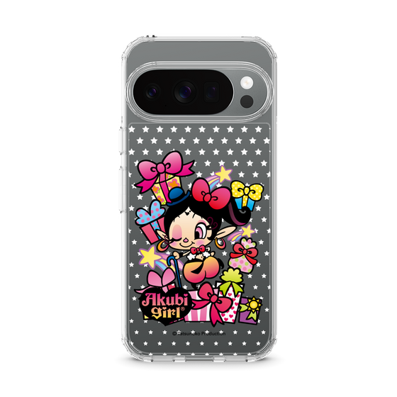スリムプロテクションケース［ アクビガール - プレゼントリボン ］
