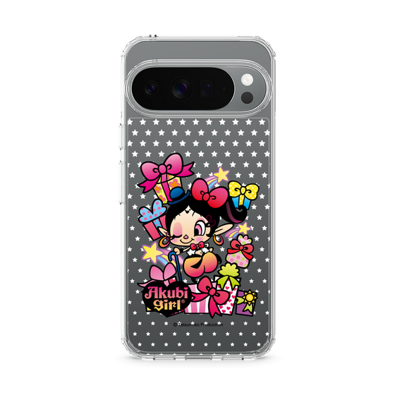 スリムプロテクションケース［ アクビガール - プレゼントリボン ］