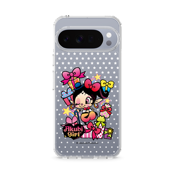 スリムプロテクションケース［ アクビガール - プレゼントリボン ］