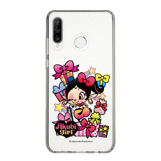スリムプロテクションケース［ アクビガール - プレゼントリボン ］