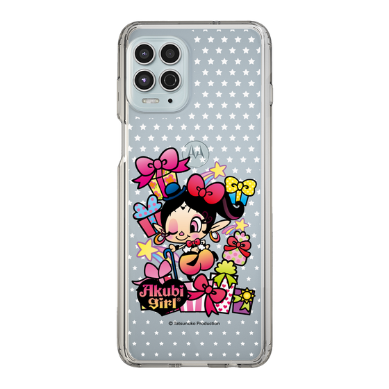 スリムプロテクションケース［ アクビガール - プレゼントリボン ］