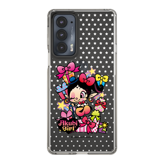 スリムプロテクションケース［ アクビガール - プレゼントリボン ］