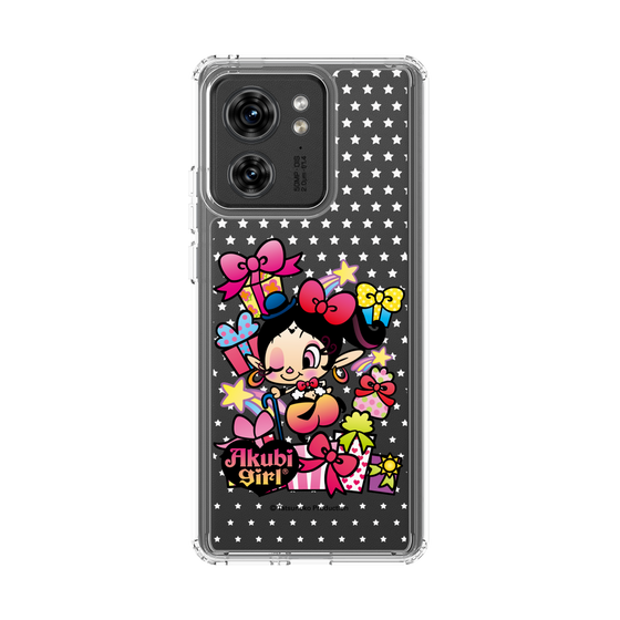スリムプロテクションケース［ アクビガール - プレゼントリボン ］