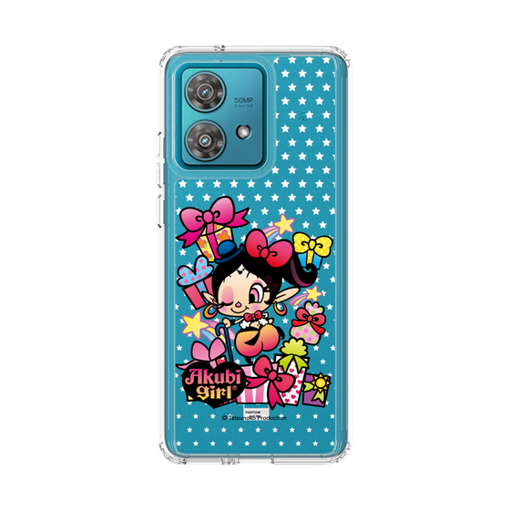 スリムプロテクションケース［ アクビガール - プレゼントリボン ］