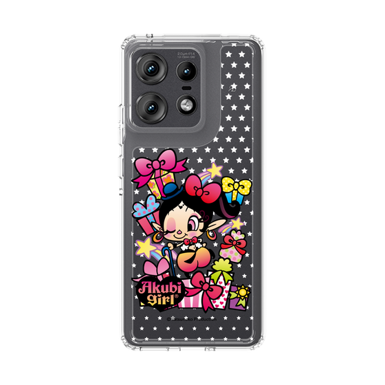 スリムプロテクションケース［ アクビガール - プレゼントリボン ］