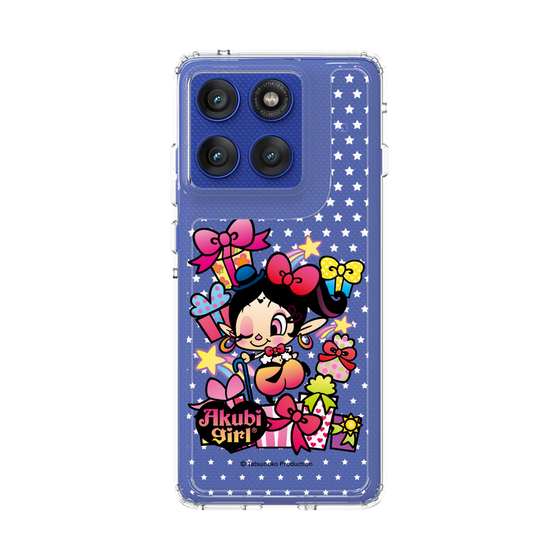 スリムプロテクションケース［ アクビガール - プレゼントリボン ］