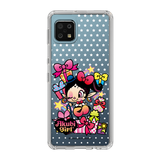 スリムプロテクションケース［ アクビガール - プレゼントリボン ］