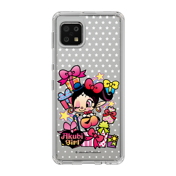 スリムプロテクションケース［ アクビガール - プレゼントリボン ］