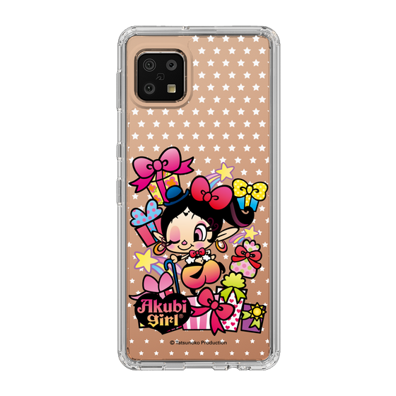 スリムプロテクションケース［ アクビガール - プレゼントリボン ］