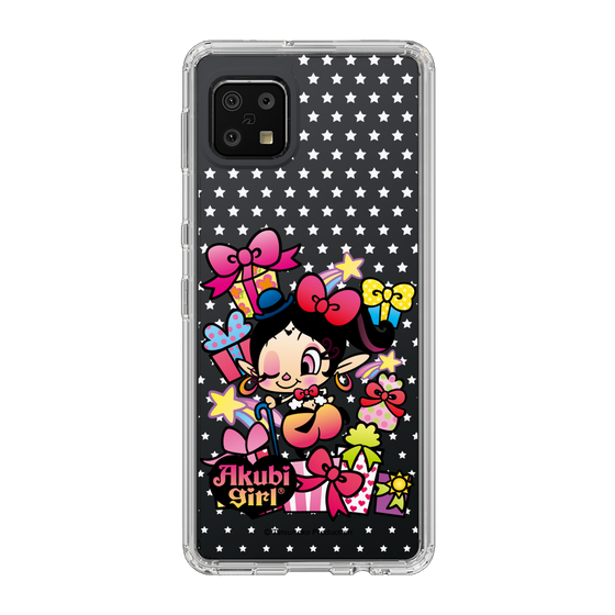 スリムプロテクションケース［ アクビガール - プレゼントリボン ］